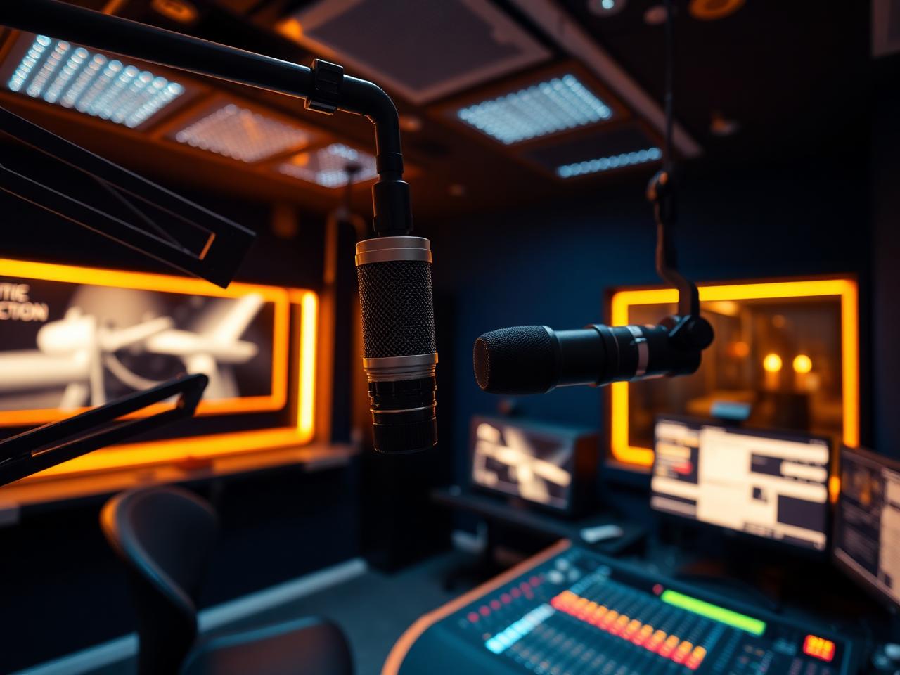 Inside the Radio Tele Ole Haiti broadcast studio